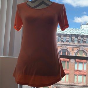 Orange Crossed-Back T-shirt
